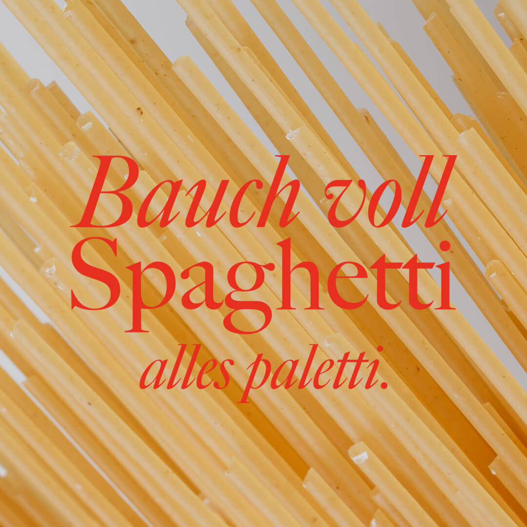 Bauch voll Spaghetti, alles paletti Jutebeutel – B2B