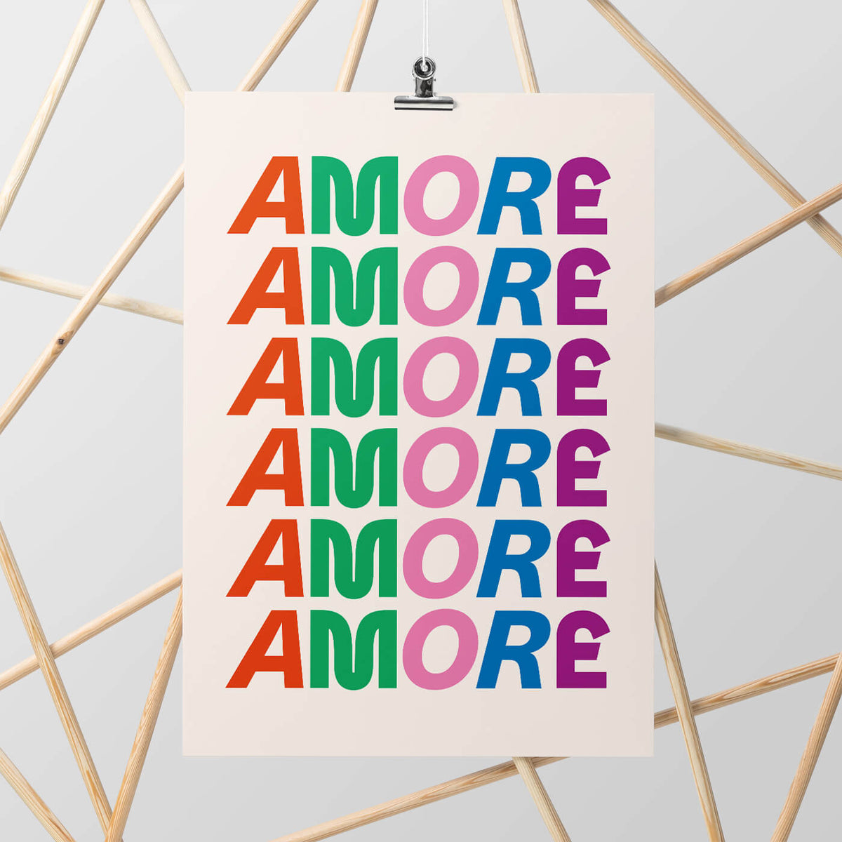 AMORE Plakat, A3 – studio ciao