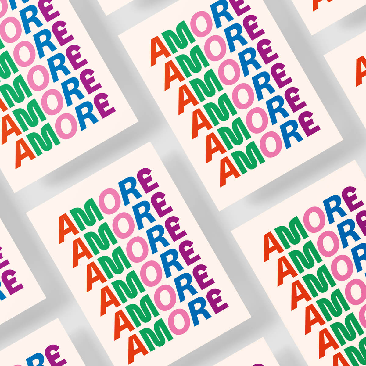 AMORE Plakat, A3 – studio ciao